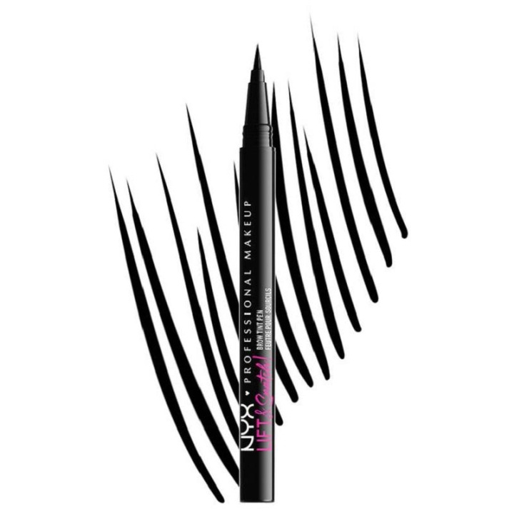 NYX PROF. MAKEUP Lift N Snatch Brow Tint Pen - Black i gruppen SKÖNHET & HÄLSA / Makeup / Ögon & Ögonbryn / Ögonbrynspenna hos TP E-commerce Nordic AB (C10343)