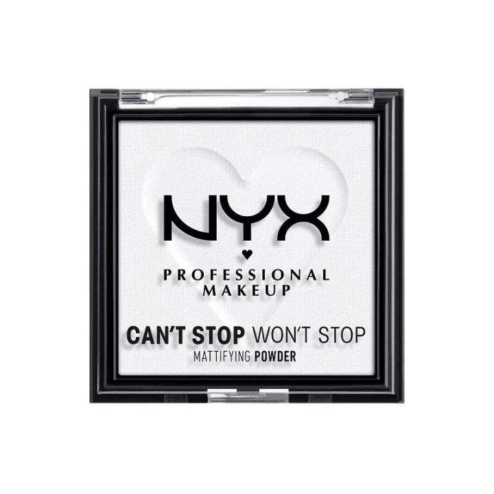 NYX PROF. MAKEUP Can\'t Stop Won\'t Stop Mattifying Pressed Powder - Translucent i gruppen SKÖNHET & HÄLSA / Makeup / Basmakeup / Puder hos TP E-commerce Nordic AB (C10367)