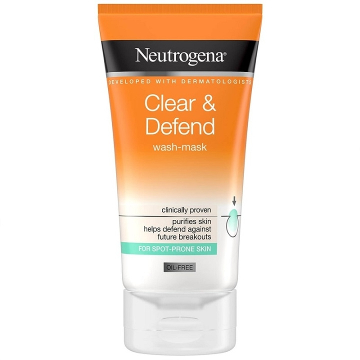 Neutrogena Clear & Defend Wash-Mask 150 ml i gruppen SKÖNHET & HÄLSA / Hudvård / Ansiktsvård / Rengöring hos TP E-commerce Nordic AB (C10407)
