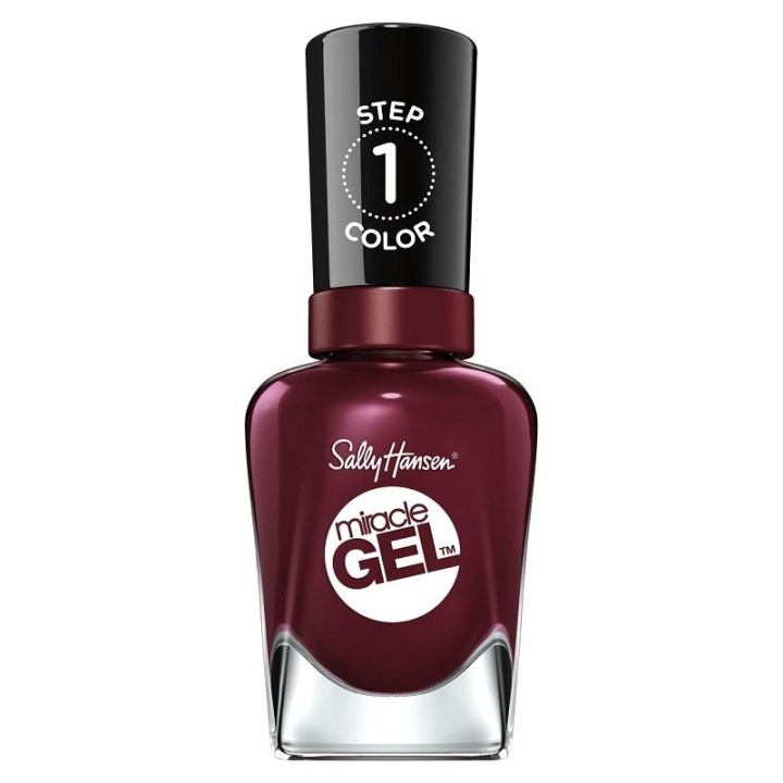 Sally Hansen Miracle Gel Nail Polish 14.7ml - 480 Wine Stock i gruppen SKÖNHET & HÄLSA / Manikyr/Pedikyr / Nagellack hos TP E-commerce Nordic AB (C10751)