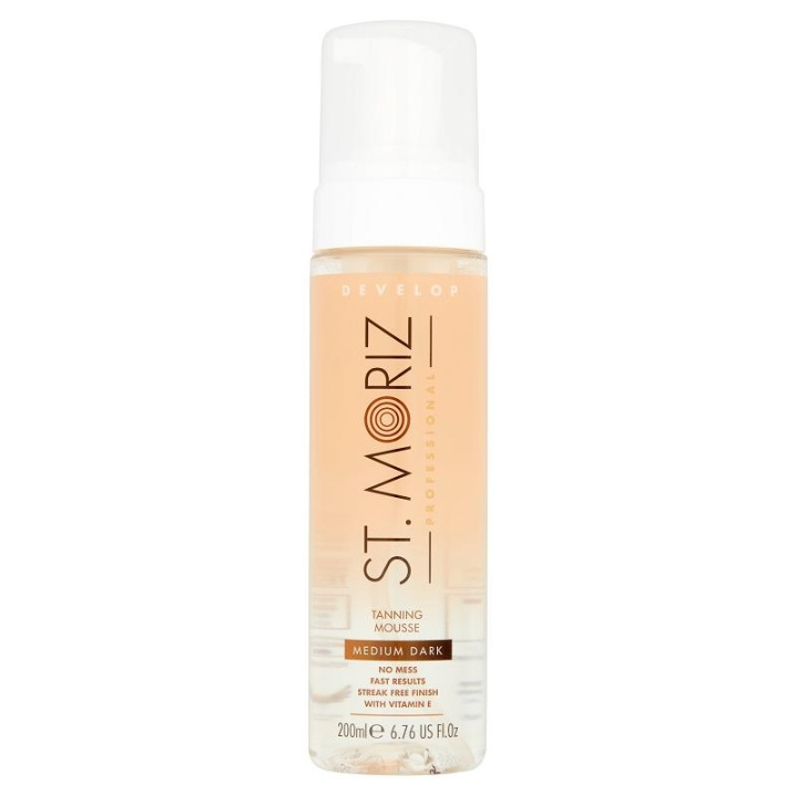 St Moriz Develop Self Tanning Mousse Clear Medium Dark 200ml i gruppen SKÖNHET & HÄLSA / Hudvård / Solskydd & Tanning / Brun utan sol hos TP E-commerce Nordic AB (C10976)