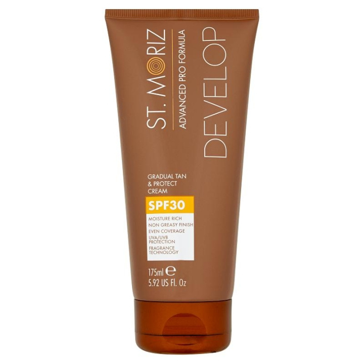 St Moriz Advanced Pro Formula Develop Tan & Protect Cream SPF30 175ml i gruppen SKÖNHET & HÄLSA / Hudvård / Solskydd & Tanning / Brun utan sol hos TP E-commerce Nordic AB (C10977)