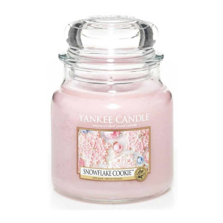 Yankee Candle Classic Small Jar Snowflake Cookie 104g i gruppen SKÖNHET & HÄLSA / Doft & Parfym / Övrig doft / Doftljus hos TP E-commerce Nordic AB (C10994)