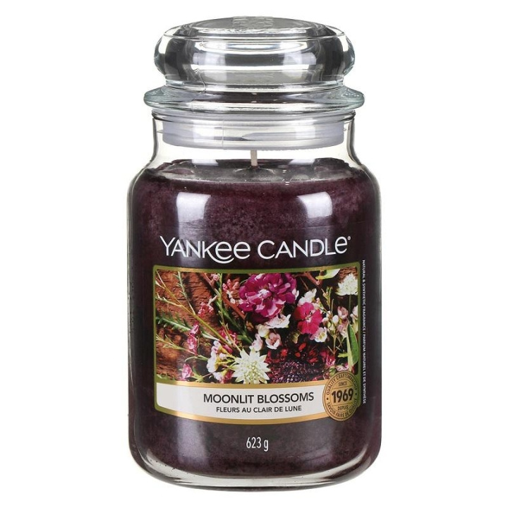 Yankee Candle Classic Large Moonlit Blossoms 623g i gruppen SKÖNHET & HÄLSA / Doft & Parfym / Övrig doft / Doftljus hos TP E-commerce Nordic AB (C10997)