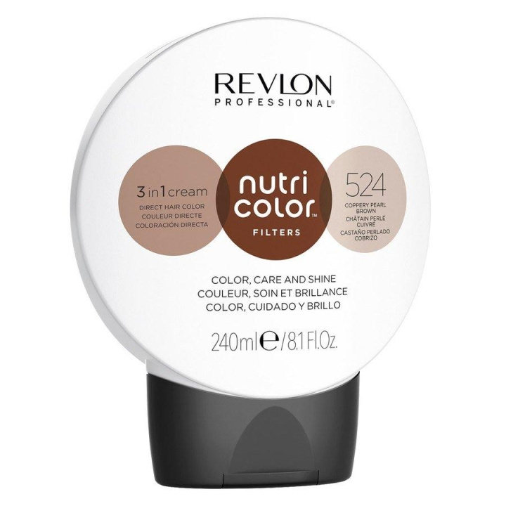 Revlon Nutri Color 524 Coppery Pearl Brown 240ml i gruppen SKÖNHET & HÄLSA / Hår & Styling / Hårvårdsprodukter / Hårinpackning hos TP E-commerce Nordic AB (C11076)