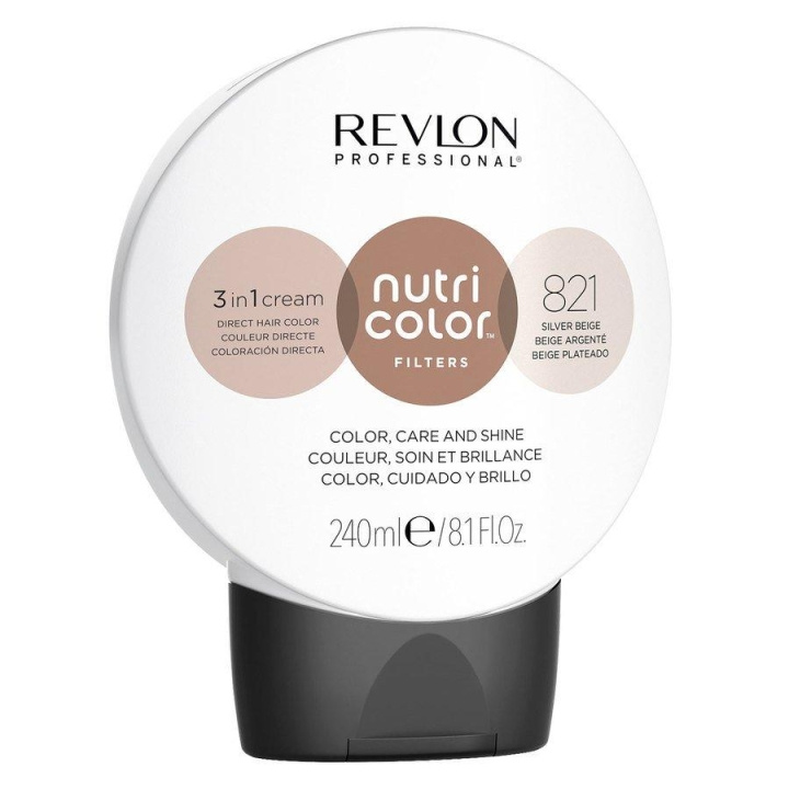 Revlon Nutri Color 821 Silver Beige 240ml i gruppen SKÖNHET & HÄLSA / Hår & Styling / Hårvårdsprodukter / Hårinpackning hos TP E-commerce Nordic AB (C11078)