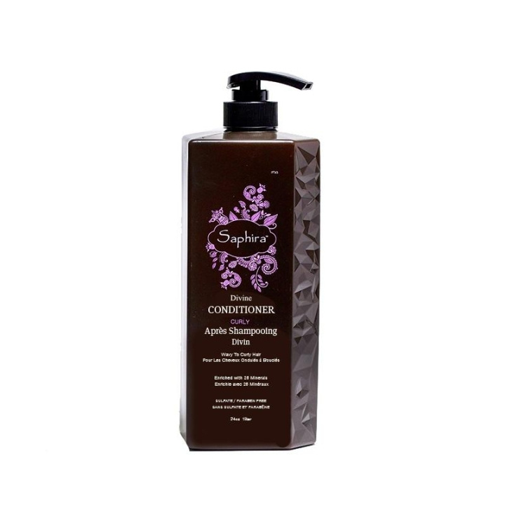 Saphira Curly Divine Conditioner 1000ml i gruppen SKÖNHET & HÄLSA / Hår & Styling / Hårvårdsprodukter / Balsam hos TP E-commerce Nordic AB (C11081)