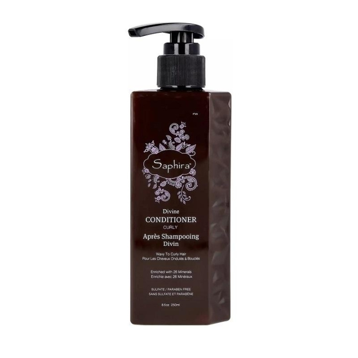 Saphira Curly Divine Conditioner 250ml i gruppen SKÖNHET & HÄLSA / Hår & Styling / Hårvårdsprodukter / Balsam hos TP E-commerce Nordic AB (C11083)