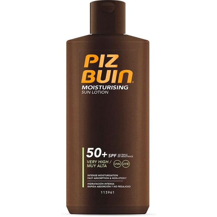 Piz Buin Moisturising Sun Lotion SPF50+ 200ml i gruppen SKÖNHET & HÄLSA / Hudvård / Solskydd & Tanning / Solskydd hos TP E-commerce Nordic AB (C11131)