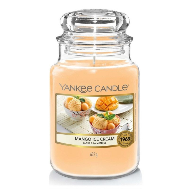 Yankee Candle Classic Large Mango Ice Cream 623g i gruppen SKÖNHET & HÄLSA / Doft & Parfym / Övrig doft / Doftljus hos TP E-commerce Nordic AB (C11204)