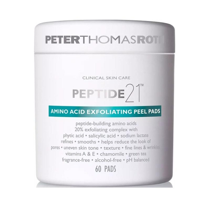 Peter Thomas Roth Peptide 21 Amino Acid Exfoliating Peel Pads 60pcs i gruppen SKÖNHET & HÄLSA / Hudvård / Ansiktsvård / Skrubb / Peeling hos TP E-commerce Nordic AB (C11224)