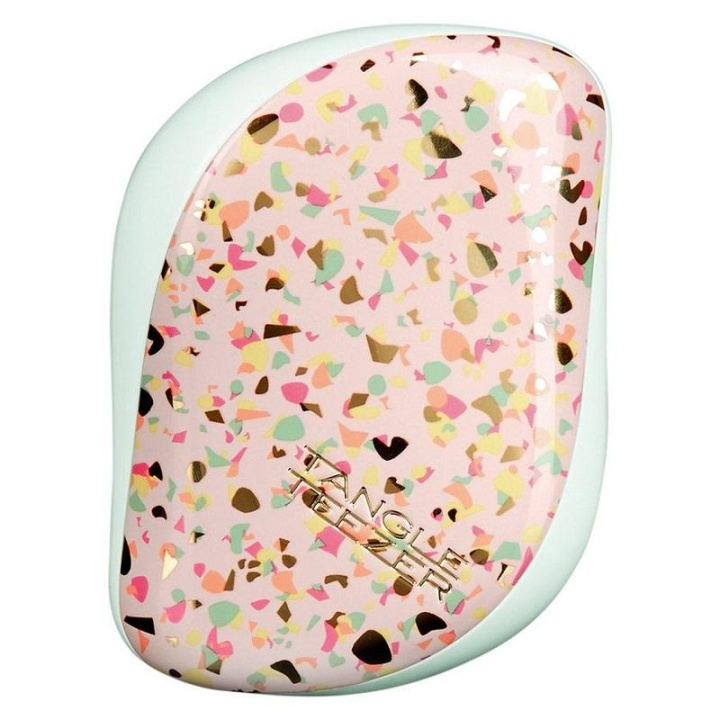 Tangle Teezer Compact Styler Mint Terazzo i gruppen SKÖNHET & HÄLSA / Hår & Styling / Hårborstar & Kammar hos TP E-commerce Nordic AB (C11324)