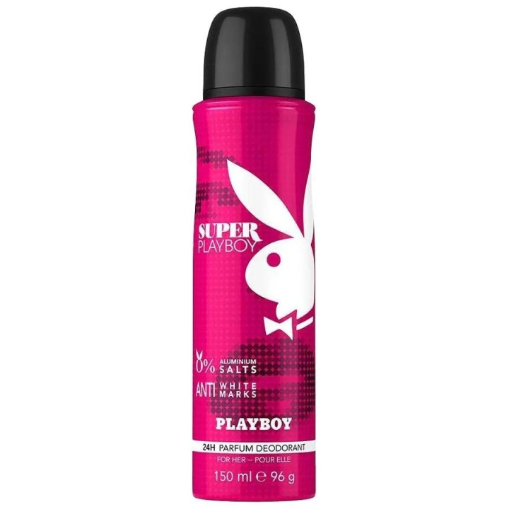 Playboy Super Playboy For Her Deo Spray 150ml i gruppen SKÖNHET & HÄLSA / Doft & Parfym / Deodorant / Deo för henne hos TP E-commerce Nordic AB (C11437)