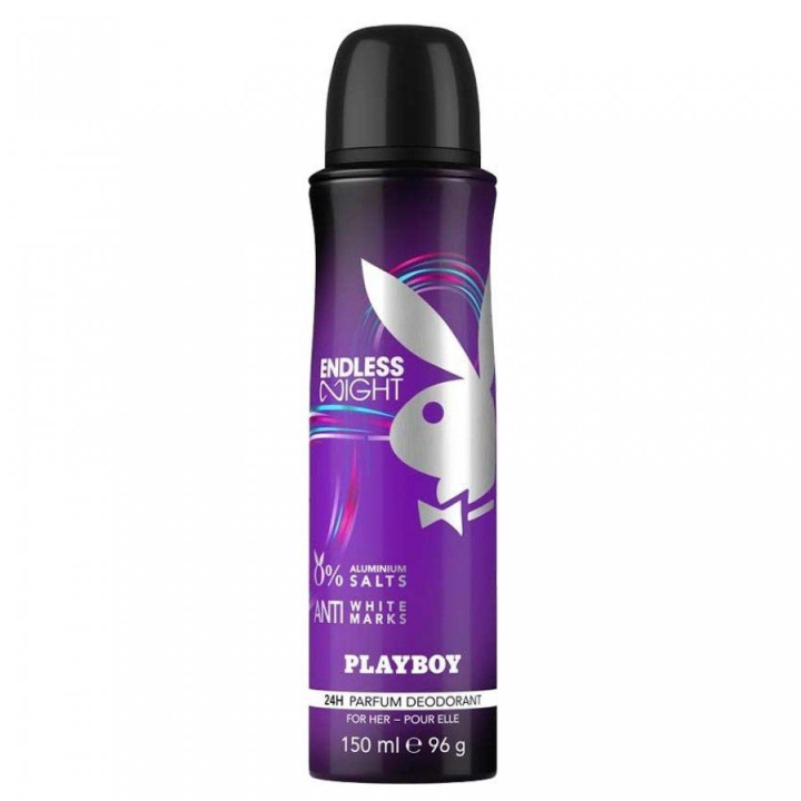 Playboy Endless Night For Her Deo Spray 150ml i gruppen SKÖNHET & HÄLSA / Doft & Parfym / Deodorant / Deo för henne hos TP E-commerce Nordic AB (C11438)
