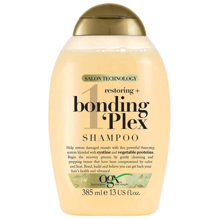 OGX Restoring + Bonding Plex Shampoo 385ml i gruppen SKÖNHET & HÄLSA / Hår & Styling / Hårvårdsprodukter / Schampo hos TP E-commerce Nordic AB (C11462)