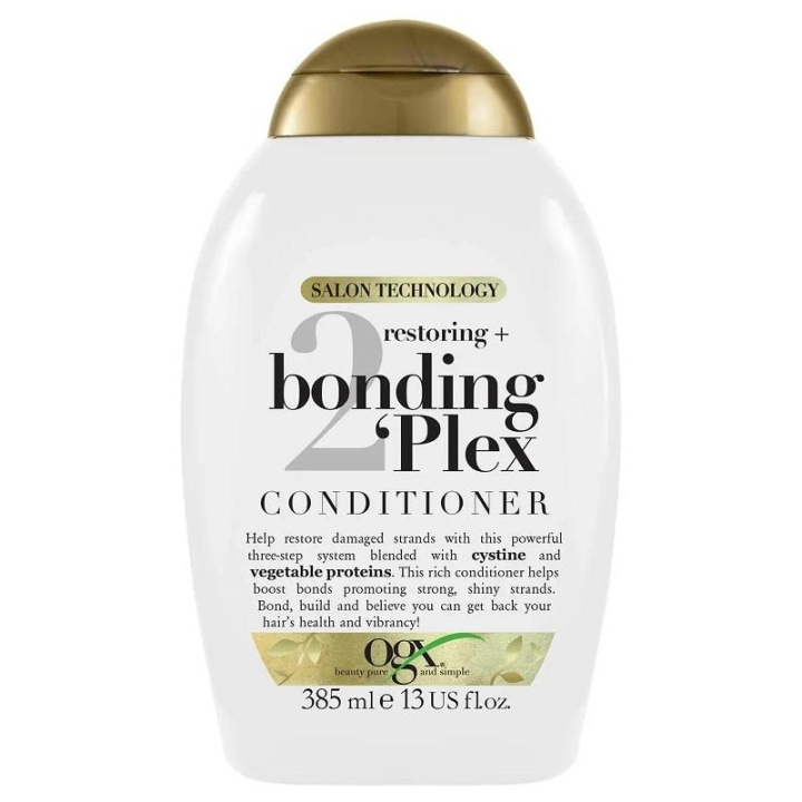 OGX Restoring + Bonding Plex Conditioner 385ml i gruppen SKÖNHET & HÄLSA / Hår & Styling / Hårvårdsprodukter / Balsam hos TP E-commerce Nordic AB (C11463)