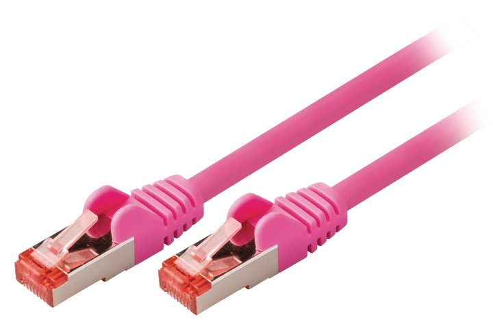 Valueline CAT6 S / FTP Nätverkskabel RJ45 (8P8C) Hane - RJ45 (8P8C) Hane 7.50 m Rosa i gruppen DATORER & KRINGUTRUSTNING / Datorkablar / Nätverkskablar / Cat6 hos TP E-commerce Nordic AB (C11558)