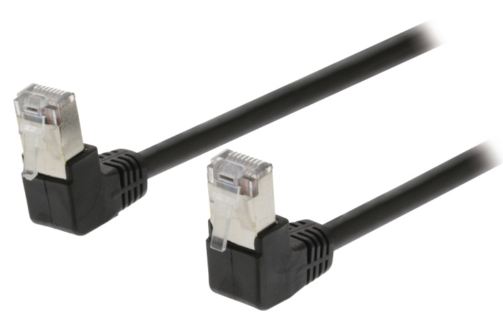 Valueline CAT5e SF / UTP Nätverkskabel RJ45 (8P8C) Hane - RJ45 (8P8C) Hane 3.00 m Svart i gruppen DATORER & KRINGUTRUSTNING / Datorkablar / Nätverkskablar / Cat5e hos TP E-commerce Nordic AB (C11566)