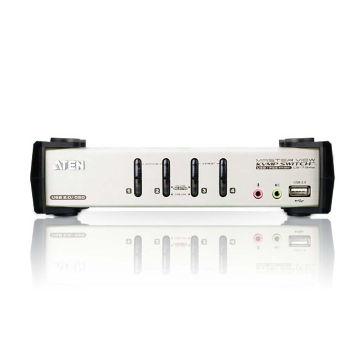 Aten CS1734B 4-Port KVM Switch Silver i gruppen DATORER & KRINGUTRUSTNING / Nätverk / Switchar / 10/100/1000Mbps hos TP E-commerce Nordic AB (C11568)