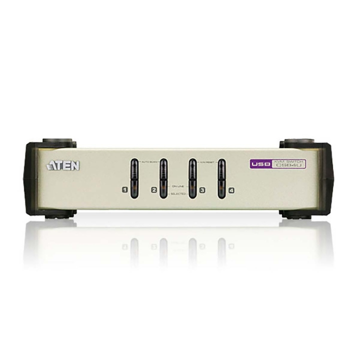 Aten CS84U 4-Port KVM Switch Silver i gruppen DATORER & KRINGUTRUSTNING / Datorkablar / Switchar & Splittrar hos TP E-commerce Nordic AB (C11578)