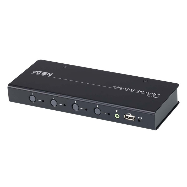 4-ports USB Gränslös KVM™-switch (kablar ingår) i gruppen DATORER & KRINGUTRUSTNING / Datorkablar / Switchar & Splittrar hos TP E-commerce Nordic AB (C11645)