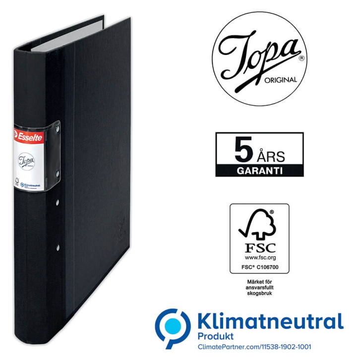 ESSELTE Pärm Jopa A4/40 Svart i gruppen HEM, HUSHÅLL & TRÄDGÅRD / Kontorsmaterial / Övriga kontorsmaterial hos TP E-commerce Nordic AB (C11766)