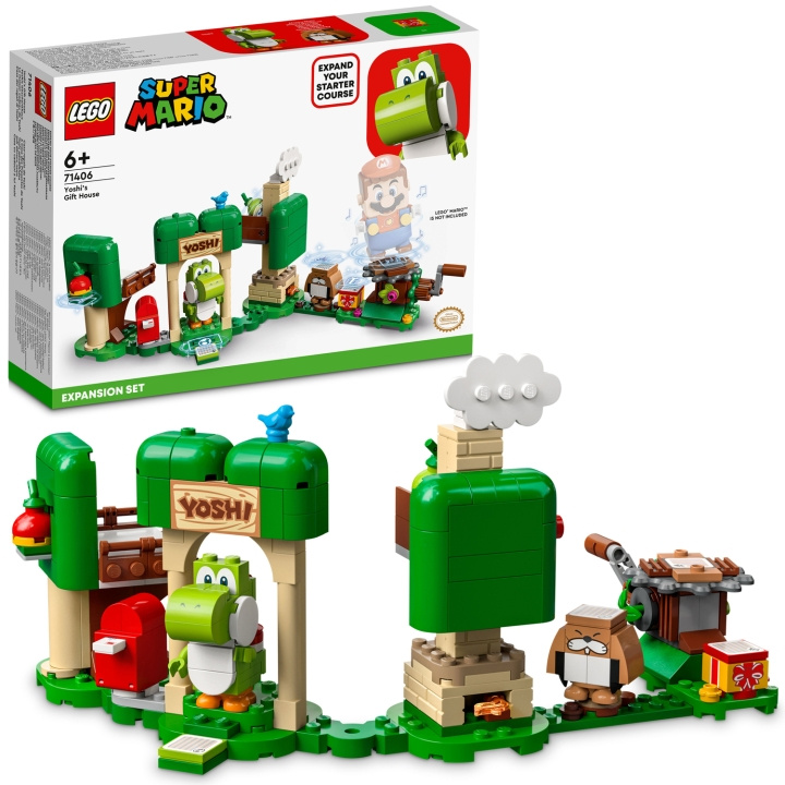 LEGO Super Mario - Yoshi presenthus Expansion 71406 i gruppen LEKSAKER, BARN- & BABYPRODUKTER / Leksaker / Byggleksaker / Lego hos TP E-commerce Nordic AB (C11904)