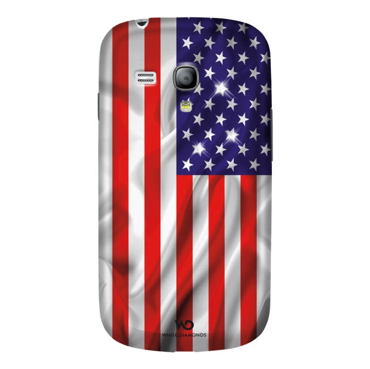 White Diamonds Flagga USA Samsung S3 Mini Skal i gruppen SMARTPHONE & SURFPLATTOR / Mobilskydd / Samsung hos TP E-commerce Nordic AB (C12094)