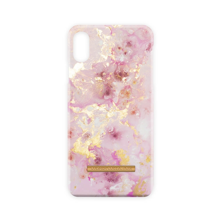 ONSALA Mobilskal iPhone XS Max Soft RoseGold Marble i gruppen SMARTPHONE & SURFPLATTOR / Mobilskydd / Apple / iPhone XS Max / Skal hos TP E-commerce Nordic AB (C12125)