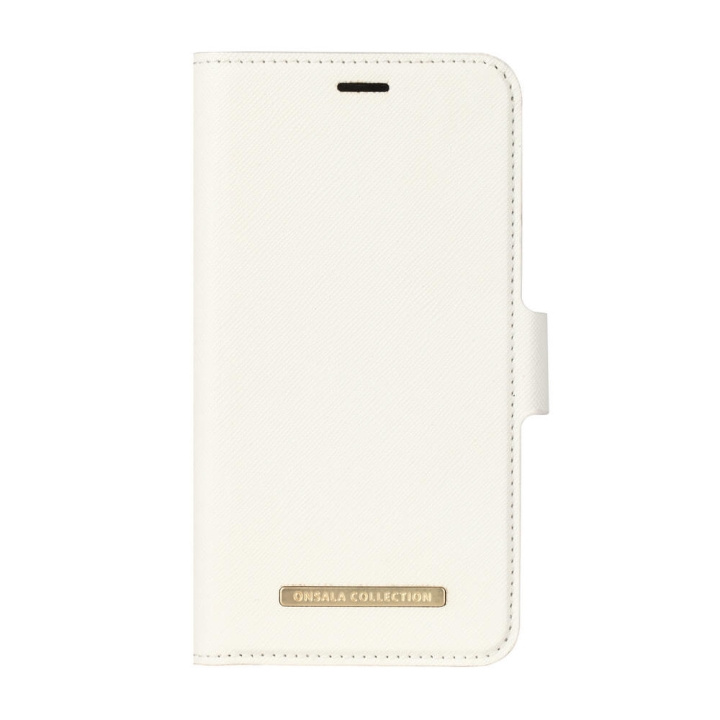 Onsala Mobilfodral Saffiano White - iPhone X/XS i gruppen SMARTPHONE & SURFPLATTOR / Mobilskydd / Apple / iPhone X/XS / Fodral hos TP E-commerce Nordic AB (C12150)