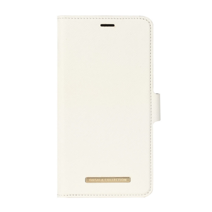Onsala Mobilfodral Saffiano White - iPhone XS Max i gruppen SMARTPHONE & SURFPLATTOR / Mobilskydd / Apple / iPhone XS Max / Fodral hos TP E-commerce Nordic AB (C12152)