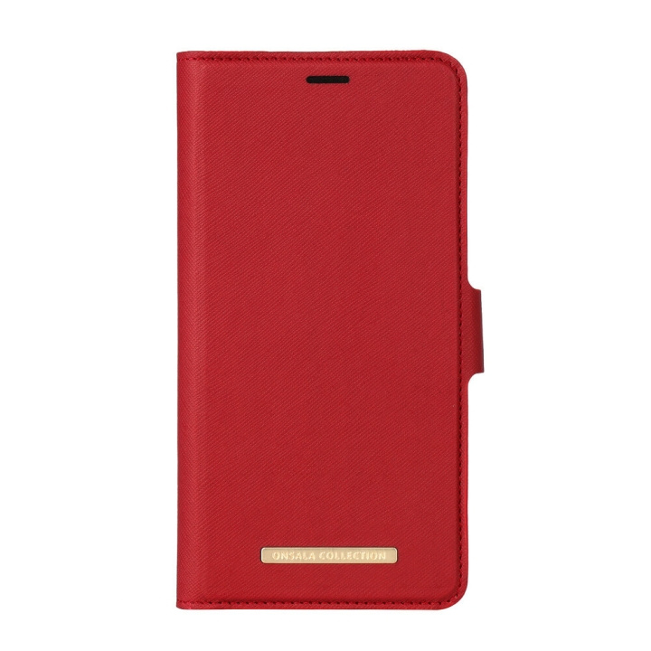 ONSALA Mobilfodral Saffiano Red - iPhone XS Max i gruppen SMARTPHONE & SURFPLATTOR / Mobilskydd / Apple / iPhone XS Max / Fodral hos TP E-commerce Nordic AB (C12153)
