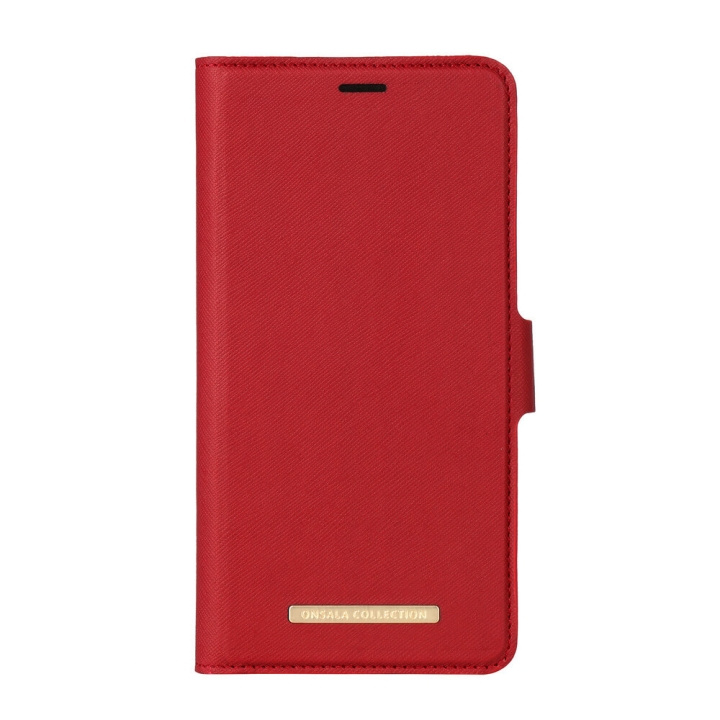 Onsala COLLECTION Mobilfodral Saffiano Red iPhone Xs Max i gruppen SMARTPHONE & SURFPLATTOR / Mobilskydd / Apple / iPhone XS Max / Fodral hos TP E-commerce Nordic AB (C12153)