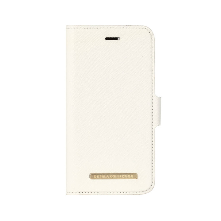 ONSALA Mobilfodral Saffiano White - iPhone 6 / 7 / 8 / SE i gruppen SMARTPHONE & SURFPLATTOR / Mobilskydd / Apple / iPhone 8 / Fodral hos TP E-commerce Nordic AB (C12156)