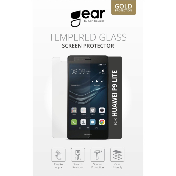 GEAR Härdat Glas 2.5D Huawei P9 Lite i gruppen SMARTPHONE & SURFPLATTOR / Mobilskydd / Huawei hos TP E-commerce Nordic AB (C12369)