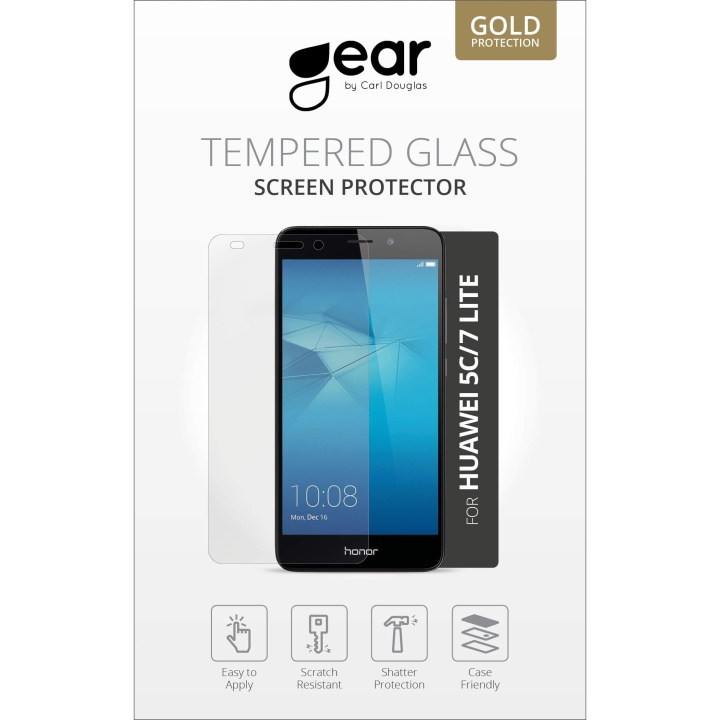 GEAR Härdat Glas 2.5D Huawei Honor 5C/7 Lite i gruppen SMARTPHONE & SURFPLATTOR / Mobilskydd / Huawei hos TP E-commerce Nordic AB (C12370)