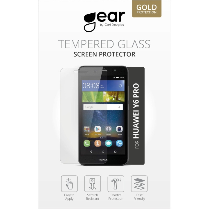 Gear Härdat Glas 2.5D Huawei Y6 Pro i gruppen SMARTPHONE & SURFPLATTOR / Mobilskydd / Huawei/Honor hos TP E-commerce Nordic AB (C12371)
