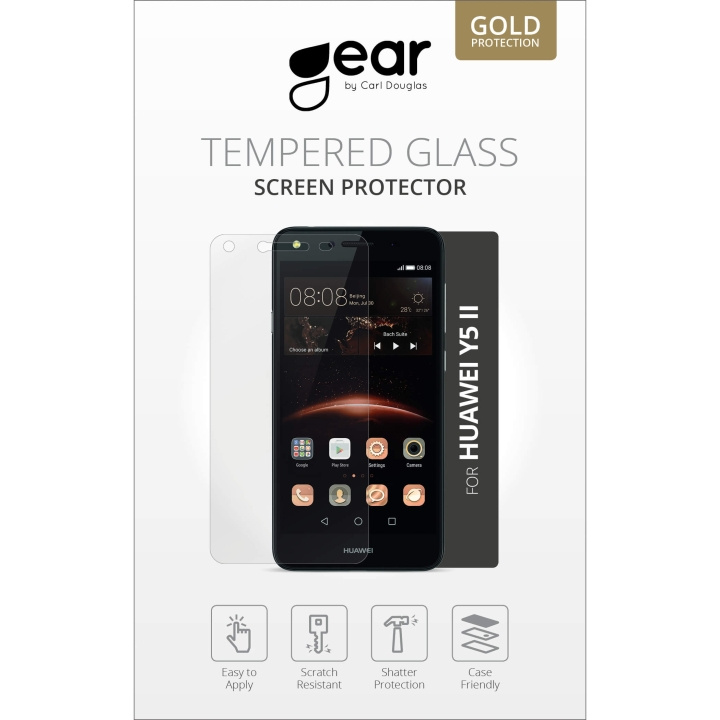 GEAR Härdat Glas 2.5D Huawei Y5 version2 i gruppen SMARTPHONE & SURFPLATTOR / Mobilskydd / Huawei hos TP E-commerce Nordic AB (C12372)