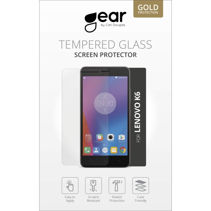 GEAR Härdat Glas 2.5D Lenovo K6 i gruppen SMARTPHONE & SURFPLATTOR / Mobilskydd / Lenovo hos TP E-commerce Nordic AB (C12373)