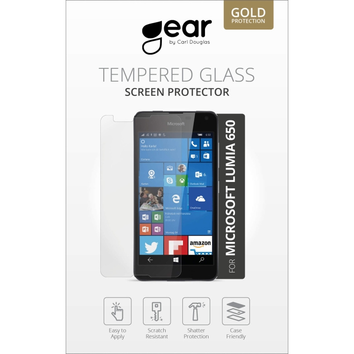 Gear Härdat Glas 2.5D Lumia 650 i gruppen SMARTPHONE & SURFPLATTOR / Mobilskydd / Nokia/Microsoft hos TP E-commerce Nordic AB (C12378)