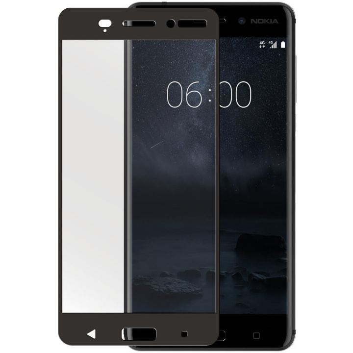 GEAR Härdat Glas 3D Full Cover Svart Nokia 6 2017 i gruppen SMARTPHONE & SURFPLATTOR / Mobilskydd / Nokia/Microsoft hos TP E-commerce Nordic AB (C12393)