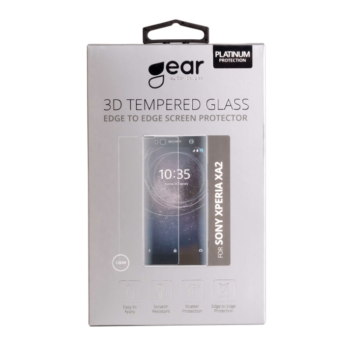 Gear Härdat Glas 3D Full Cover Transp. Sony Xperia XA2 (SM12( i gruppen SMARTPHONE & SURFPLATTOR / Mobilskydd / Sony hos TP E-commerce Nordic AB (C12401)