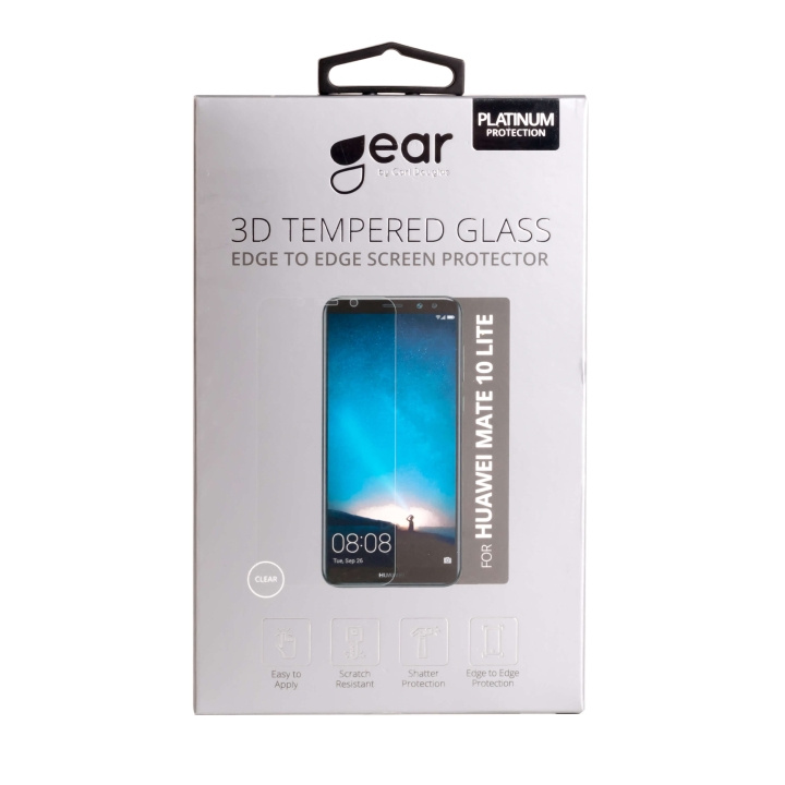 Gear Härdat Glas 3D Full Cover Transp. Huawei Mate 10 Lite i gruppen SMARTPHONE & SURFPLATTOR / Mobilskydd / Huawei/Honor hos TP E-commerce Nordic AB (C12402)