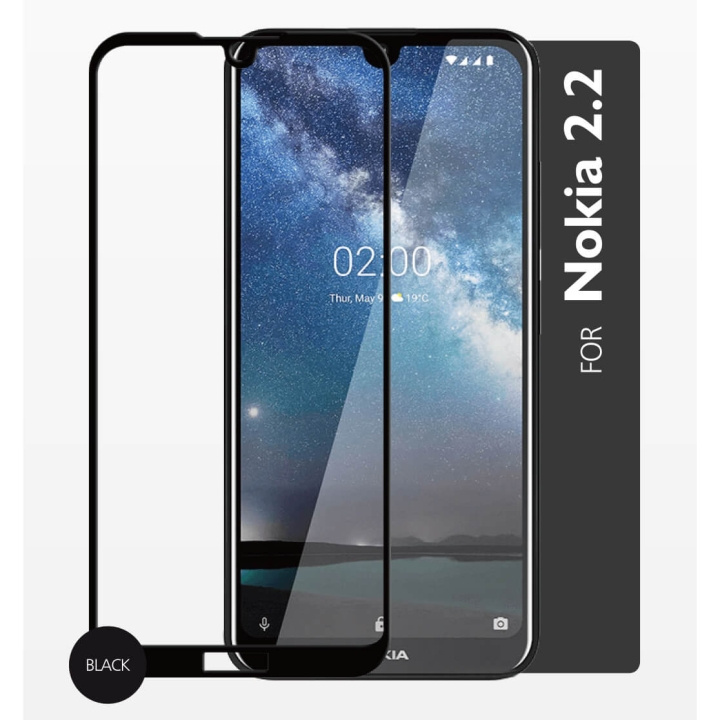 GEAR Härdat Glas 2,5D Full Cover Nokia 2.2 i gruppen SMARTPHONE & SURFPLATTOR / Mobilskydd / Nokia/Microsoft hos TP E-commerce Nordic AB (C12422)