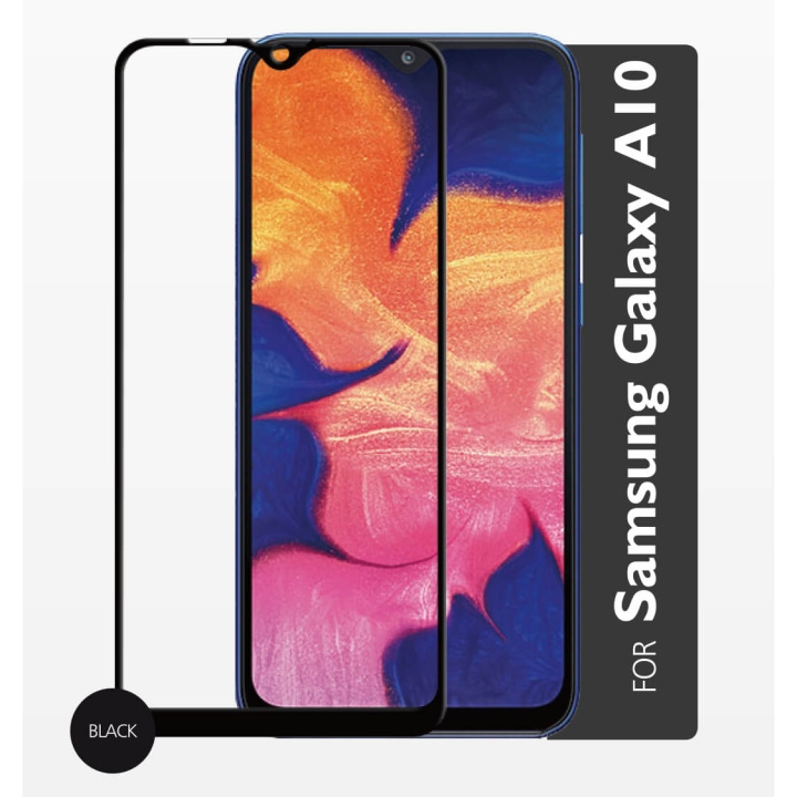 GEAR Härdat Glas 2,5D Full Cover Samsung A10 2019 i gruppen SMARTPHONE & SURFPLATTOR / Mobilskydd / Samsung hos TP E-commerce Nordic AB (C12425)