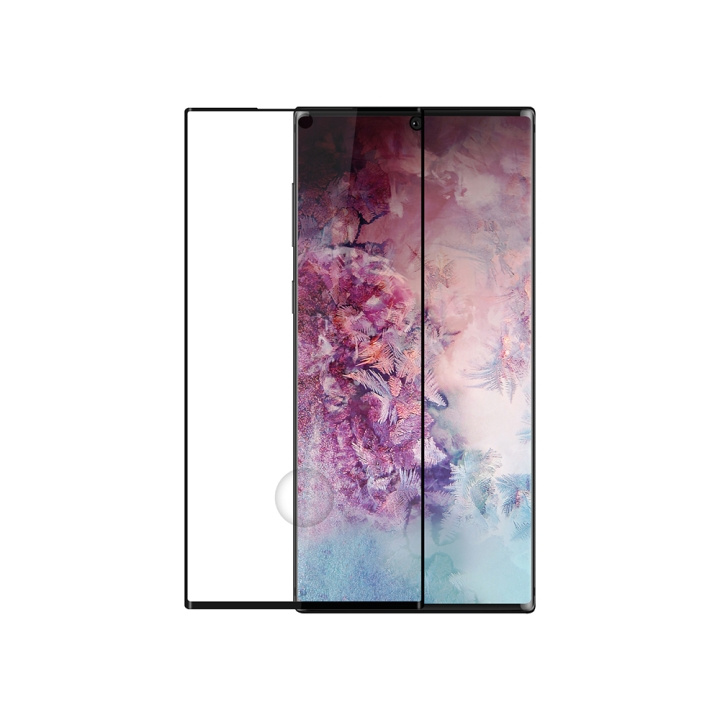 Gear Härdat Glas 3D Full Cover Black Samsung Note 10 Plus 2019 i gruppen SMARTPHONE & SURFPLATTOR / Mobilskydd / Samsung hos TP E-commerce Nordic AB (C12427)