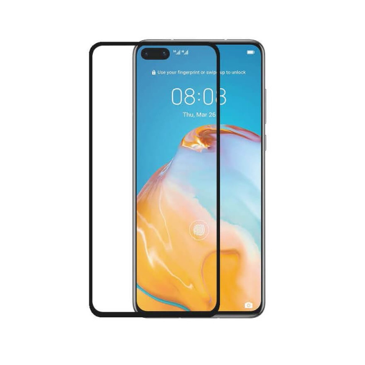 GEAR Härdat Glas 3D Full Cover Black Huawei P40 i gruppen SMARTPHONE & SURFPLATTOR / Mobilskydd / Huawei hos TP E-commerce Nordic AB (C12440)