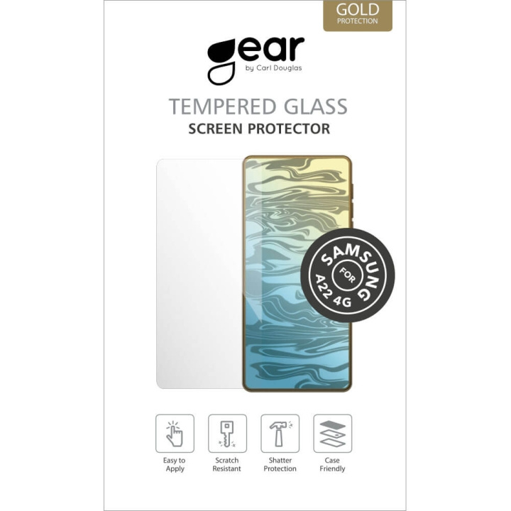 Gear Härdat Glas 2.5D Samsung A22 4G i gruppen SMARTPHONE & SURFPLATTOR / Mobilskydd / Samsung hos TP E-commerce Nordic AB (C12449)