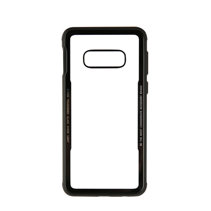 Gear Mobilskal med Tempererat Glas Svart Samsung S10e i gruppen SMARTPHONE & SURFPLATTOR / Mobilskydd / Samsung hos TP E-commerce Nordic AB (C12531)