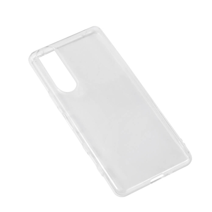 Gear Mobilskal Transparent TPU Xperia 5 III i gruppen SMARTPHONE & SURFPLATTOR / Mobilskydd / Sony hos TP E-commerce Nordic AB (C12570)